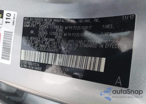 2018 Toyota Sienna Le 8 Passenger из США, поврежденный, VIN 5TDKZ3DC6JS904910